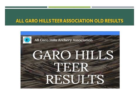 all garo hills teer association live|all garo hills teer Result Today Check Tura Teer Result F/R S/R 03:30.